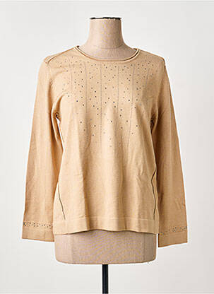 Pulover guler rotund mâneci lungi maro RABE femme