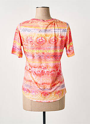 Tricou imprimeu fantezie mâneci scurte roz RABE femeie