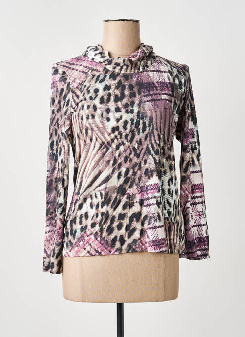 Tricou imprimeu fantezie mâneci lungi violet BARBARA LEBEK femme