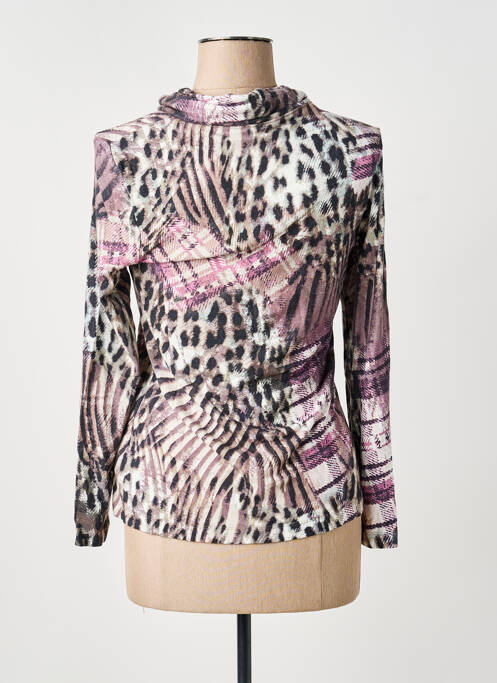 Tricou imprimeu fantezie mâneci lungi violet BARBARA LEBEK femme