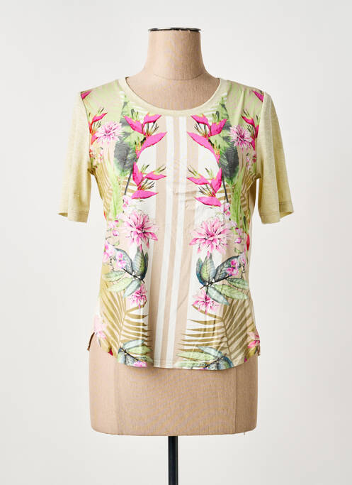 Tricou imprimeu fantezie mâneci scurte verde RABE femme