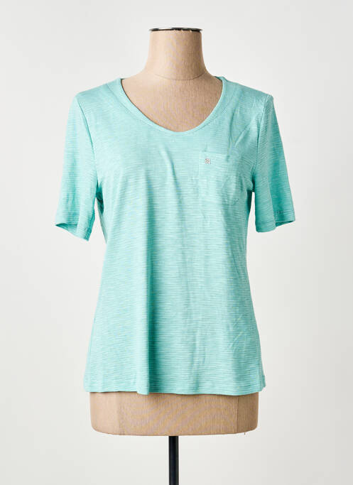 Tricou elasticitate mâneci scurte albastru FRANK WALDER femme