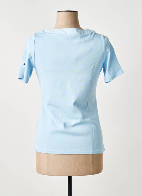 Tricou croială cambrată mâneci scurte albastru TELMAIL femme