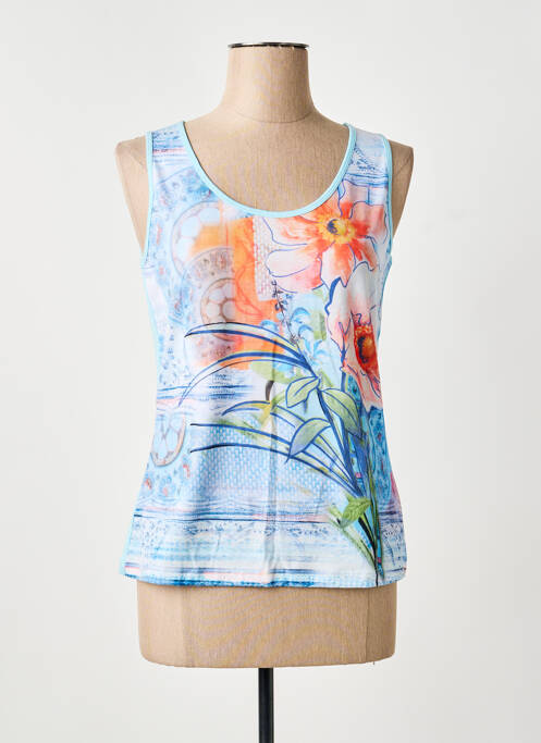 Maiou elasticitate fără mâneci albastru BARBARA LEBEK femme