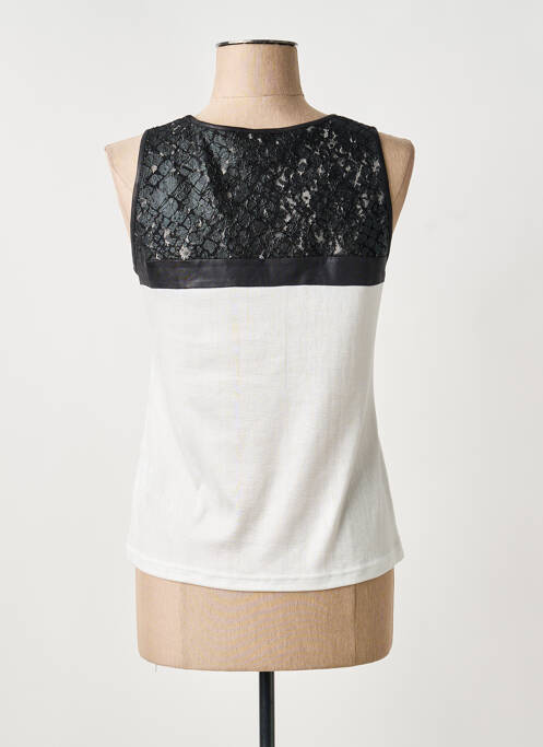 Top elasticitate fără mâneci alb MERI & ESCA femme