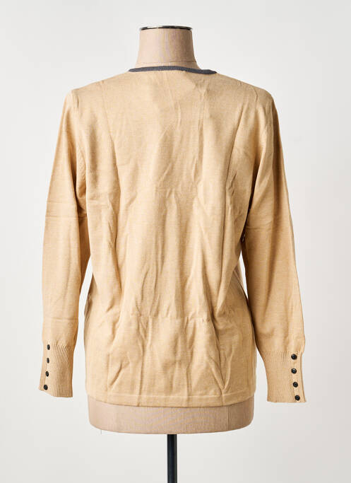 Pulover croială cambrată mâneci lungi maro RABE femme