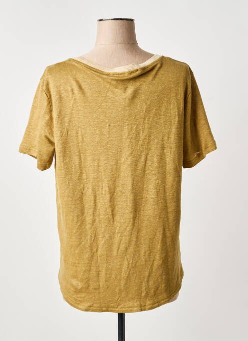 Tricou croială dreaptă mâneci scurte verde ANANKE femme