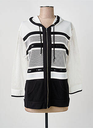 Jachete casual guler rotund alb ANANKE femeie