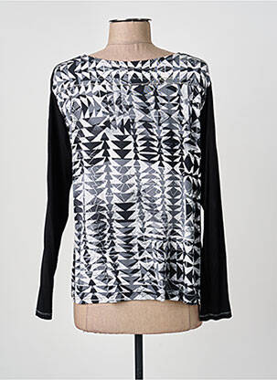 Top țesătură jersey mâneci lungi negru THOMAS RABE femeie