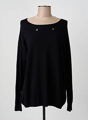 Pulover elasticitate mâneci lungi negru TRIPODE femme