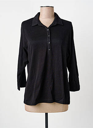 Top țesătură jersey mâneci lungi negru RABE femeie