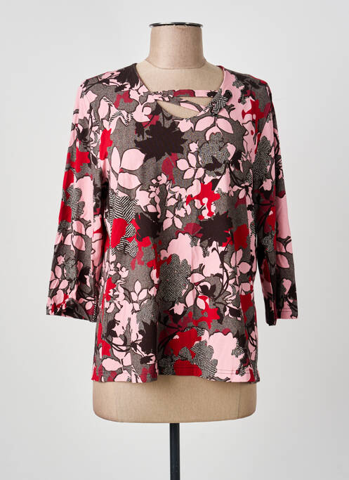 Top țesătură jersey mâneci lungi roz FRANK WALDER femme