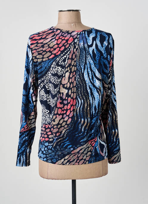 Top elasticitate mâneci lungi albastru GUY DUBOUIS femme