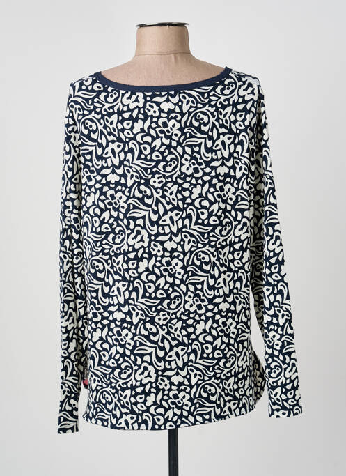 Top elasticitate mâneci lungi albastru FRANK WALDER femme