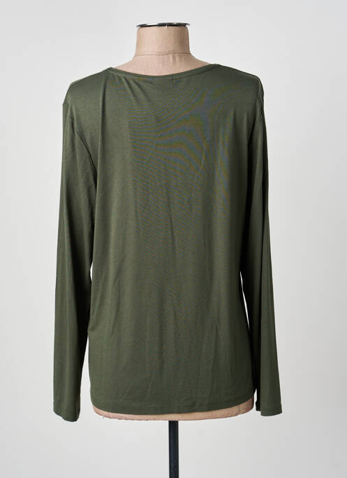 Top țesătură jersey mâneci lungi verde BARBARA LEBEK femme