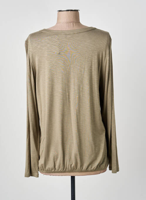 Top elasticitate mâneci lungi verde BARBARA LEBEK femme