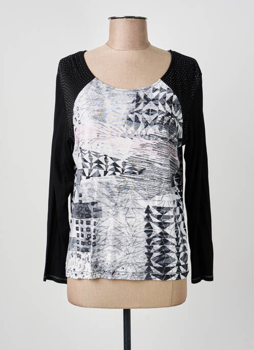 Top elasticitate mâneci lungi negru THOMAS RABE femme