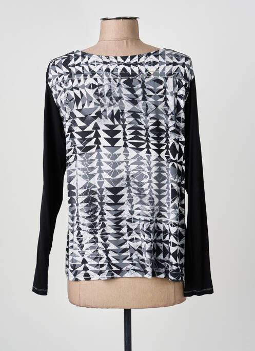 Top elasticitate mâneci lungi negru THOMAS RABE femme