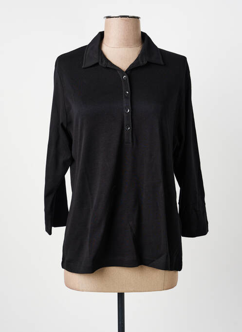 Top țesătură jersey mâneci lungi negru RABE femme