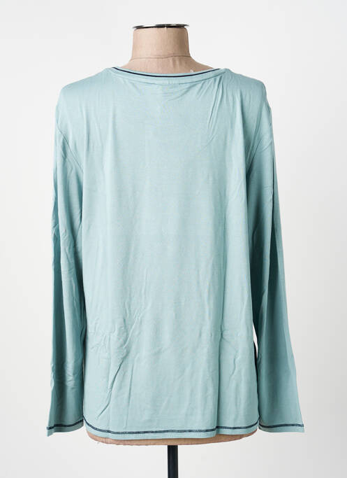 Top elasticitate mâneci lungi albastru BARBARA LEBEK femme