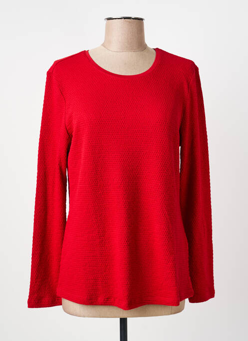 Top elasticitate mâneci lungi roșu BARBARA LEBEK femme