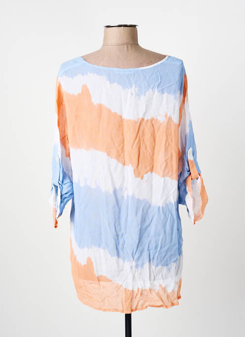 Top croială fluidă mâneci lungi albastru FRANK WALDER femme