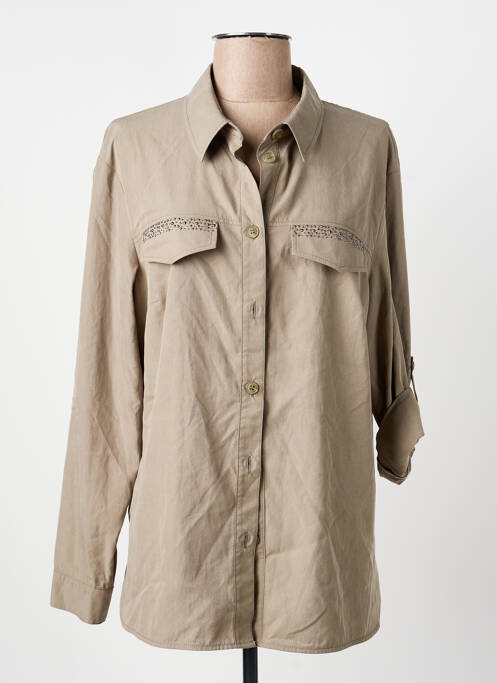 Cămașă croială dreaptă mâneci lungi verde THOMAS RABE femme