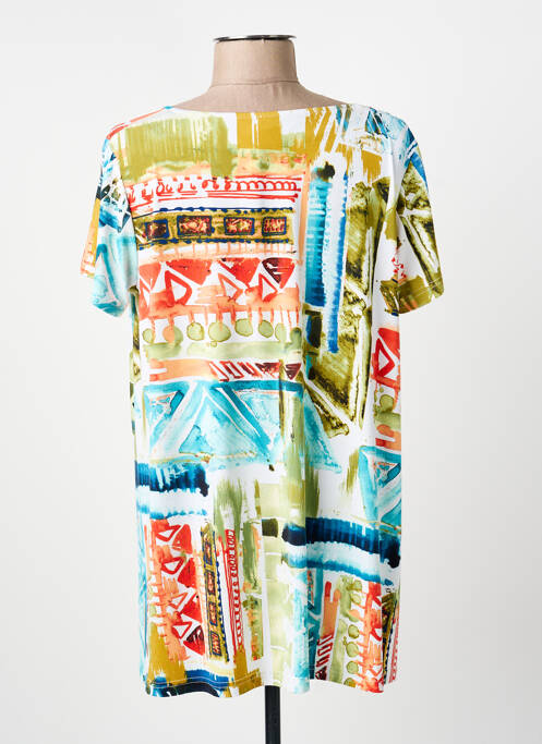 Top elasticitate mâneci scurte albastru ARONA femme