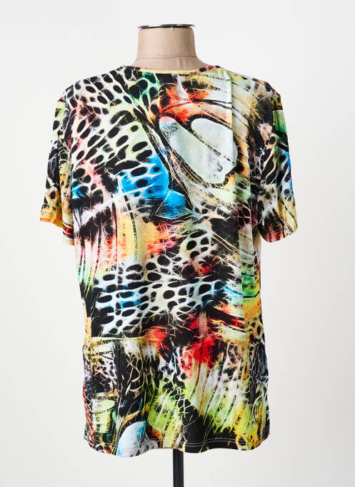 Top elasticitate mâneci scurte negru GUY DUBOUIS femme