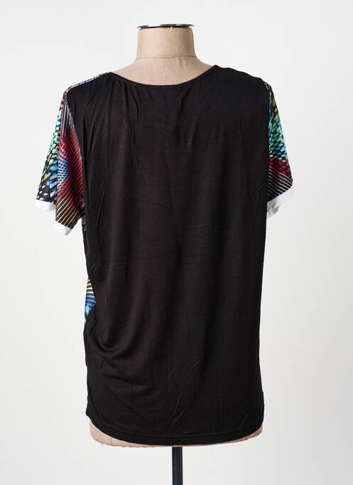 Top țesătură jersey mâneci scurte negru GUY DUBOUIS femme