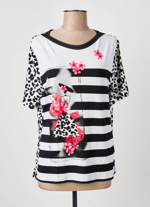 Top elasticitate mâneci scurte negru FRANK WALDER femme