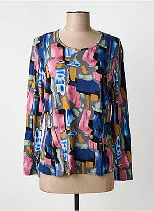 Tricou mâneci lungi mâneci lungi albastru GUY DUBOUIS femeie