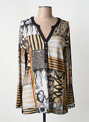 Tricou mâneci lungi mâneci lungi maro DOLCEZZA femeie