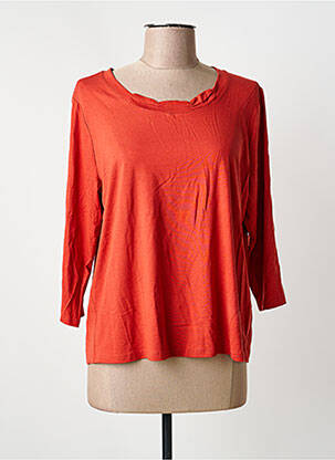 Tricou mâneci 3/4 mâneci 3/4 portocalie FRANK WALDER femeie