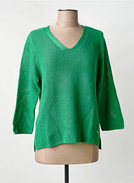 Pulover croială cambrată mâneci 3/4 verde RABE femme