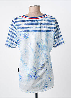 Tricou guler rotund mâneci scurte alb CAPUCCINO femeie