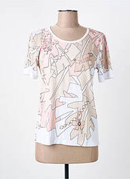 Tricou imprimeu fantezie mâneci scurte bej ANANKE femme