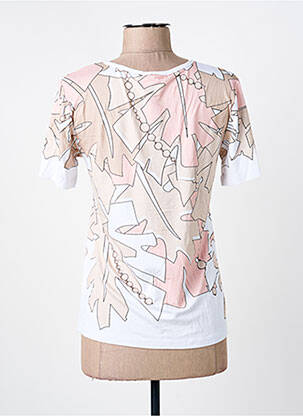 Tricou imprimeu fantezie mâneci scurte bej ANANKE femeie