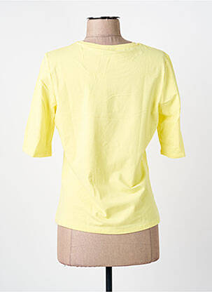 Tricou elasticitate mâneci scurte galben BARBARA LEBEK femeie