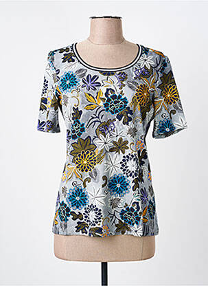 Tricou imprimeu fantezie mâneci scurte albastru BETTY BARCLAY femeie