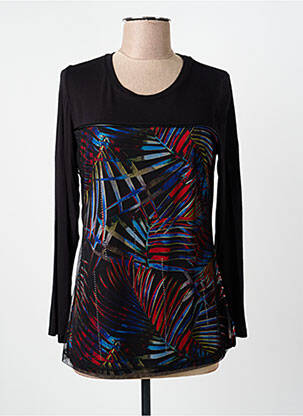 Tricou mâneci lungi mâneci lungi negru GUY DUBOUIS femeie
