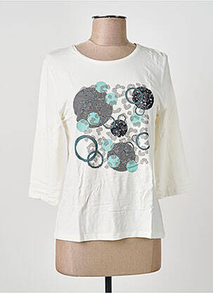 Tricou mâneci 3/4 mâneci 3/4 alb BARBARA LEBEK femeie