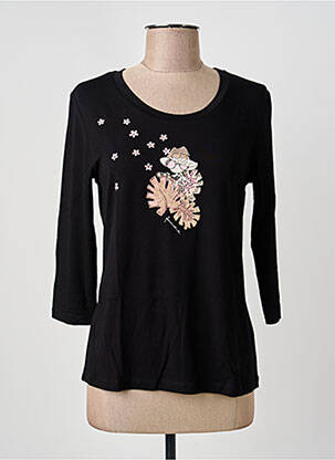 Tricou mâneci 3/4 mâneci 3/4 negru ANANKE femeie