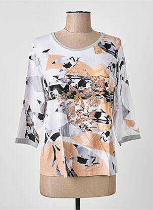 Tricou mâneci 3/4 mâneci 3/4 alb THOMAS RABE femeie