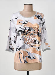 Tricou mâneci 3/4 mâneci 3/4 alb THOMAS RABE femme