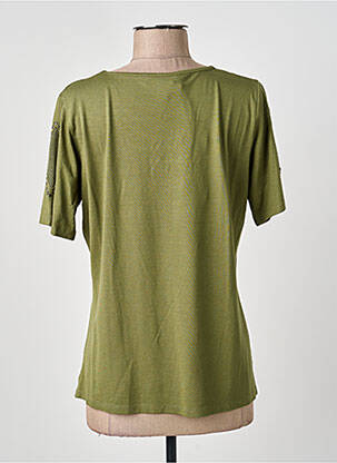 Tricou elasticitate mâneci scurte verde MERI & ESCA femeie