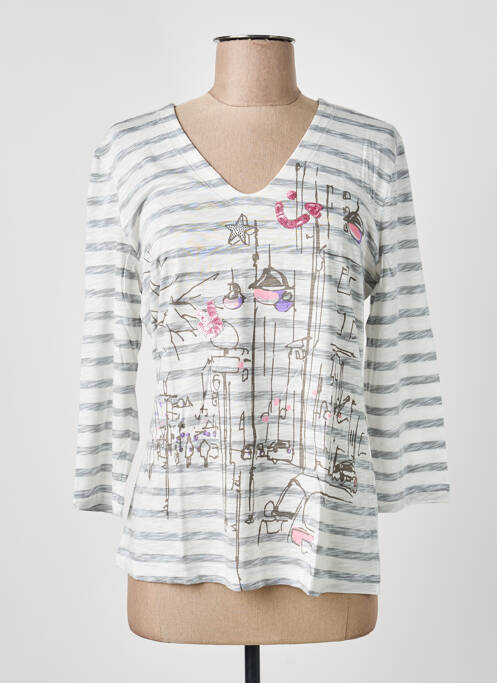 Tricou alb FRANK WALDER femeie