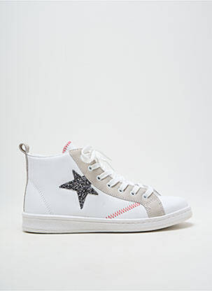 Adidași țesătură țesătură cu sclipici toc plat până la 3 cm alb HEINE femme