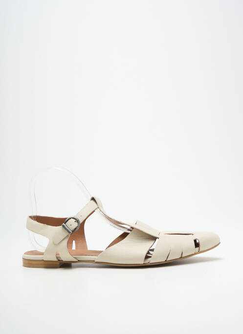 Sandale/pantofi decupați chiquet toc plat până la 3 cm bej HEINE femme