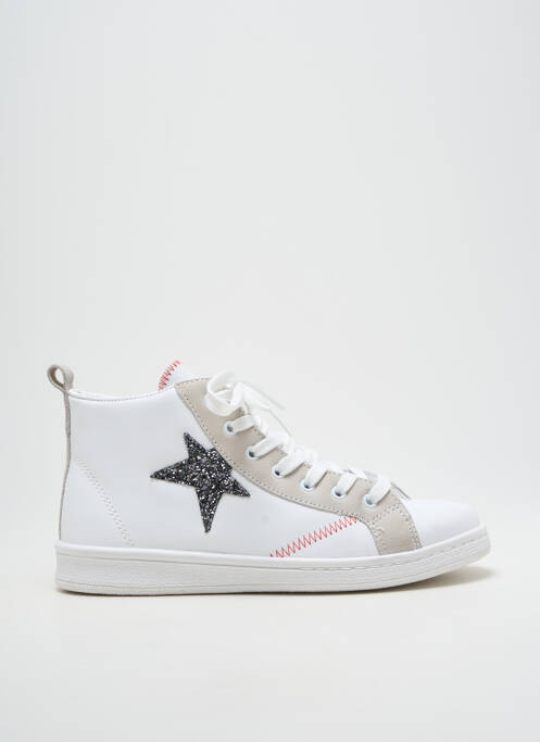 Adidași țesătură țesătură cu sclipici toc plat până la 3 cm alb HEINE femme